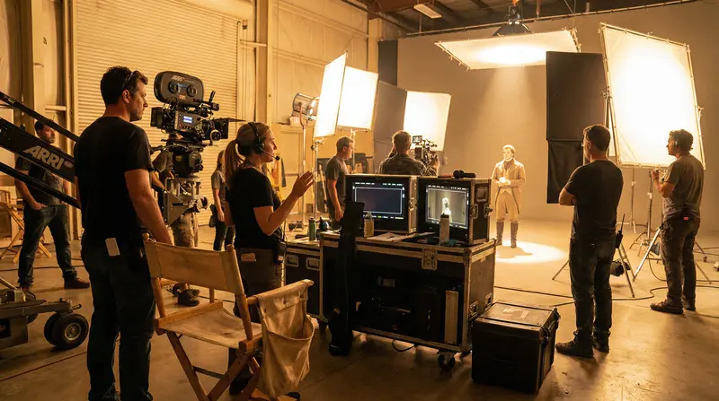 香蕉视频国际化专业拍摄团队合作现场